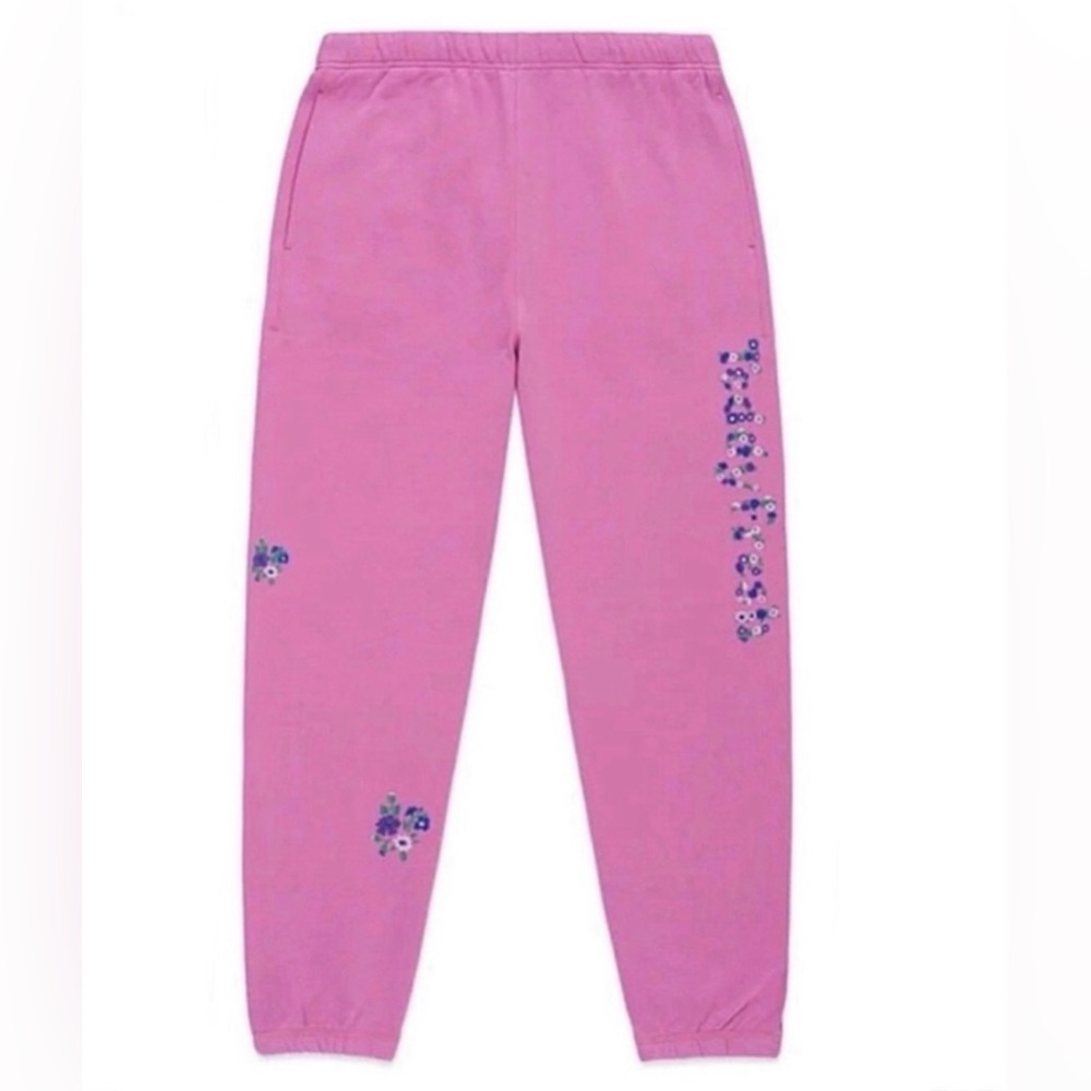 Teddy Fresh Pink Floral Embroidered
Sweatpants NWT Unisex Size 3XL Plus Size